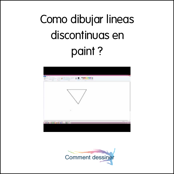 Como dibujar lineas discontinuas en paint